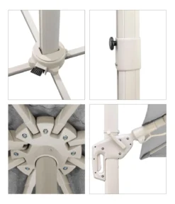 Schneider Ampelschirm Rhodos Twist Comfy, quadratisch, ca. B300/T300 cm