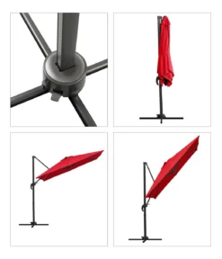 Schneider Ampelschirm Rhodos Junior, quadratisch, ca. B230/T230 cm