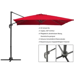 Schneider Ampelschirm Rhodos Junior, quadratisch, ca. B270/T270 cm