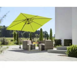 Schneider Classics Ampelschirm Rhodos Junior, quadratisch, ca. B270/T270 cm