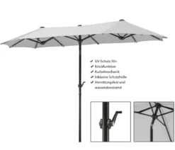 Schneider Classics Sonnenschirm Salerno, rechteckig, ca. B300/T150 cm