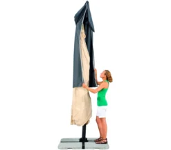 Schneider Classics Sonnenschirm Rhodos, Holzoptik, quadratisch ca. B300/T300 cm
