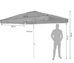 Schneider Classics Sonnenschirm Oslo, rechteckig ca. B200/T300 cm