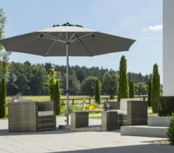Schneider Premium Sonnenschirm Gemini, rund, ca. Ø360 cm