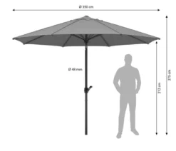 Schneider Sonnenschirm Adria, rund, ca. Ø350 cm