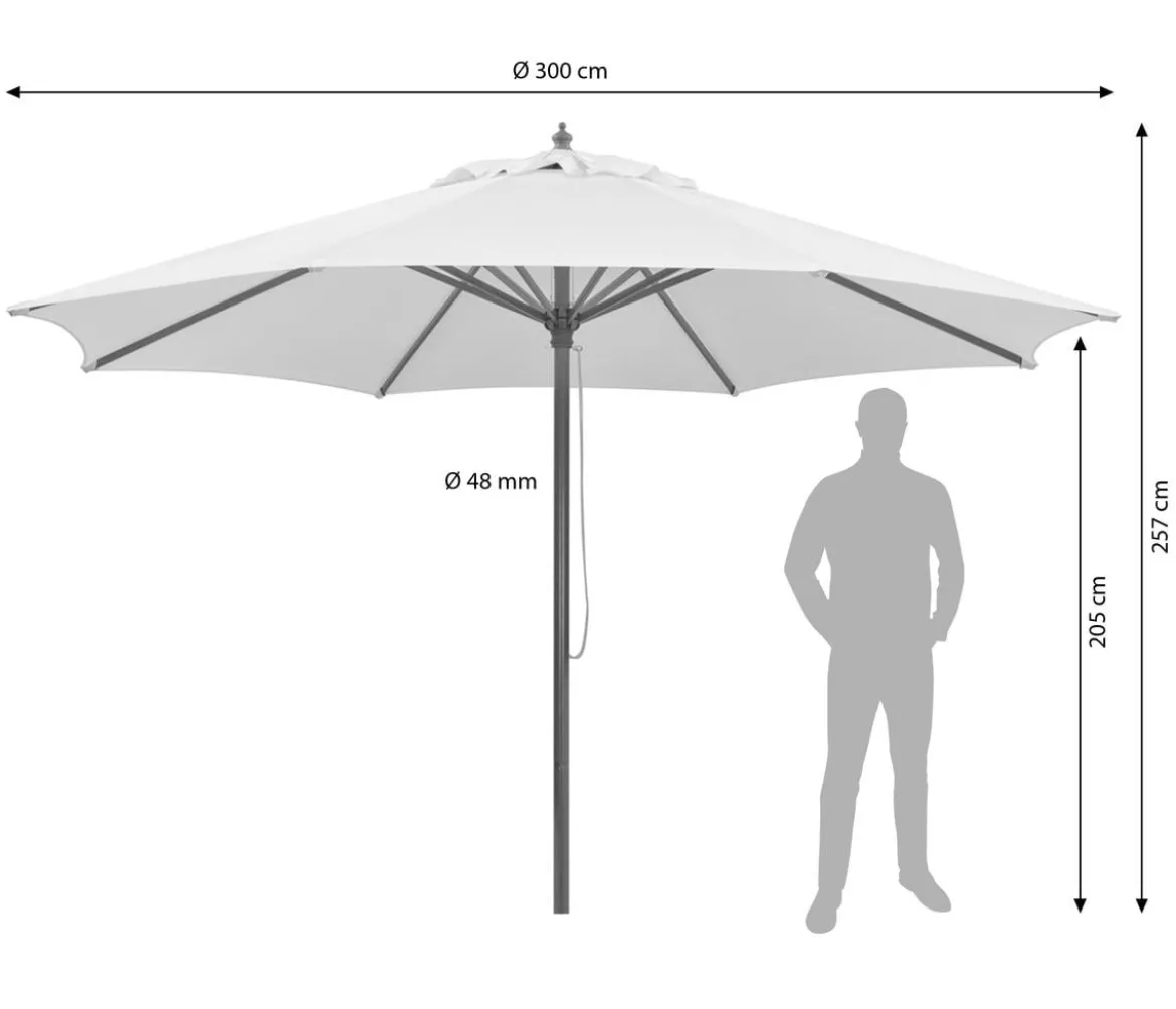 Schneider Sonnenschirm Malaga, rund, ca. Ø300 cm