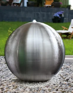 Seliger Edelstahl-Gartenbrunnen Arctic
