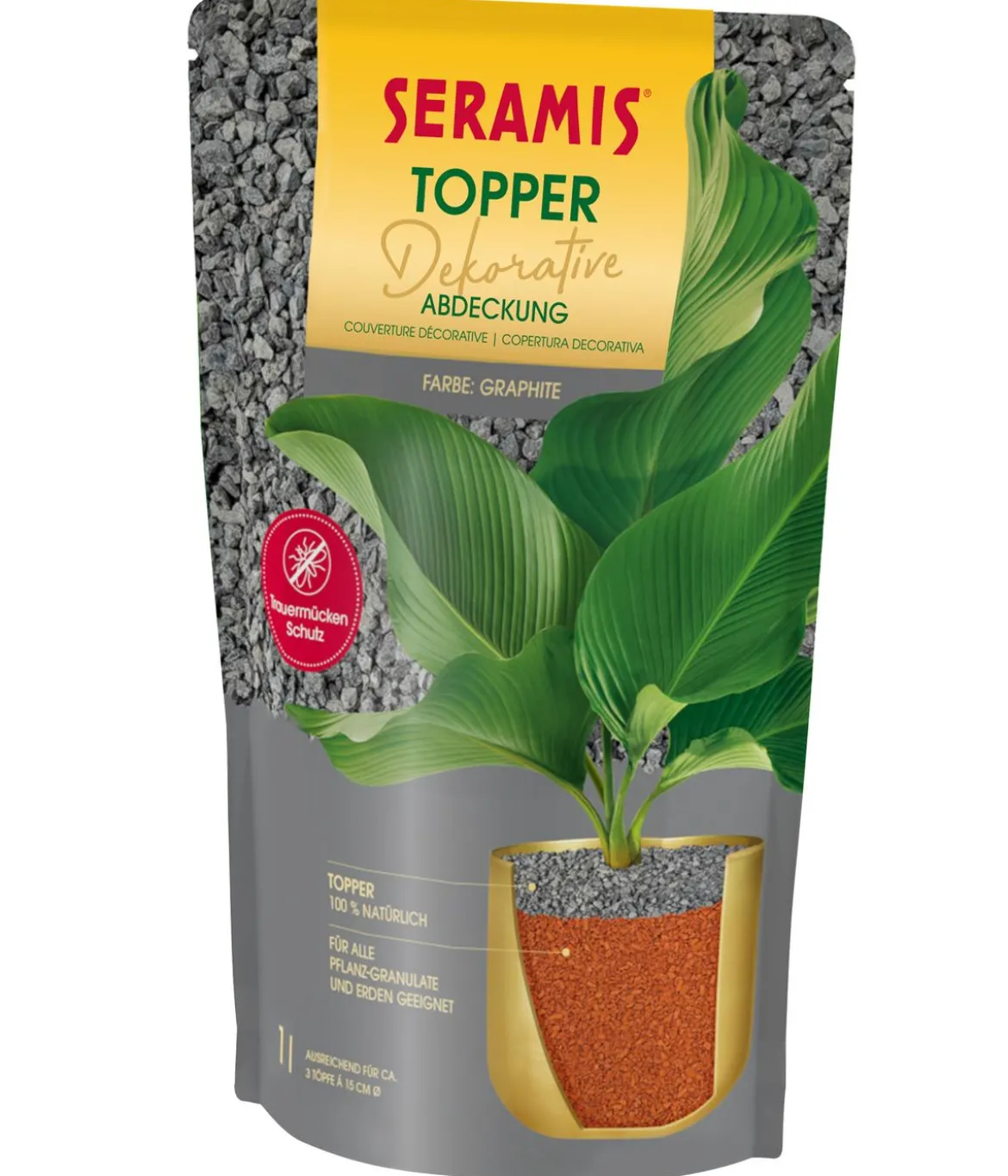Seramis Topper-Granulat Graphite, 1 l