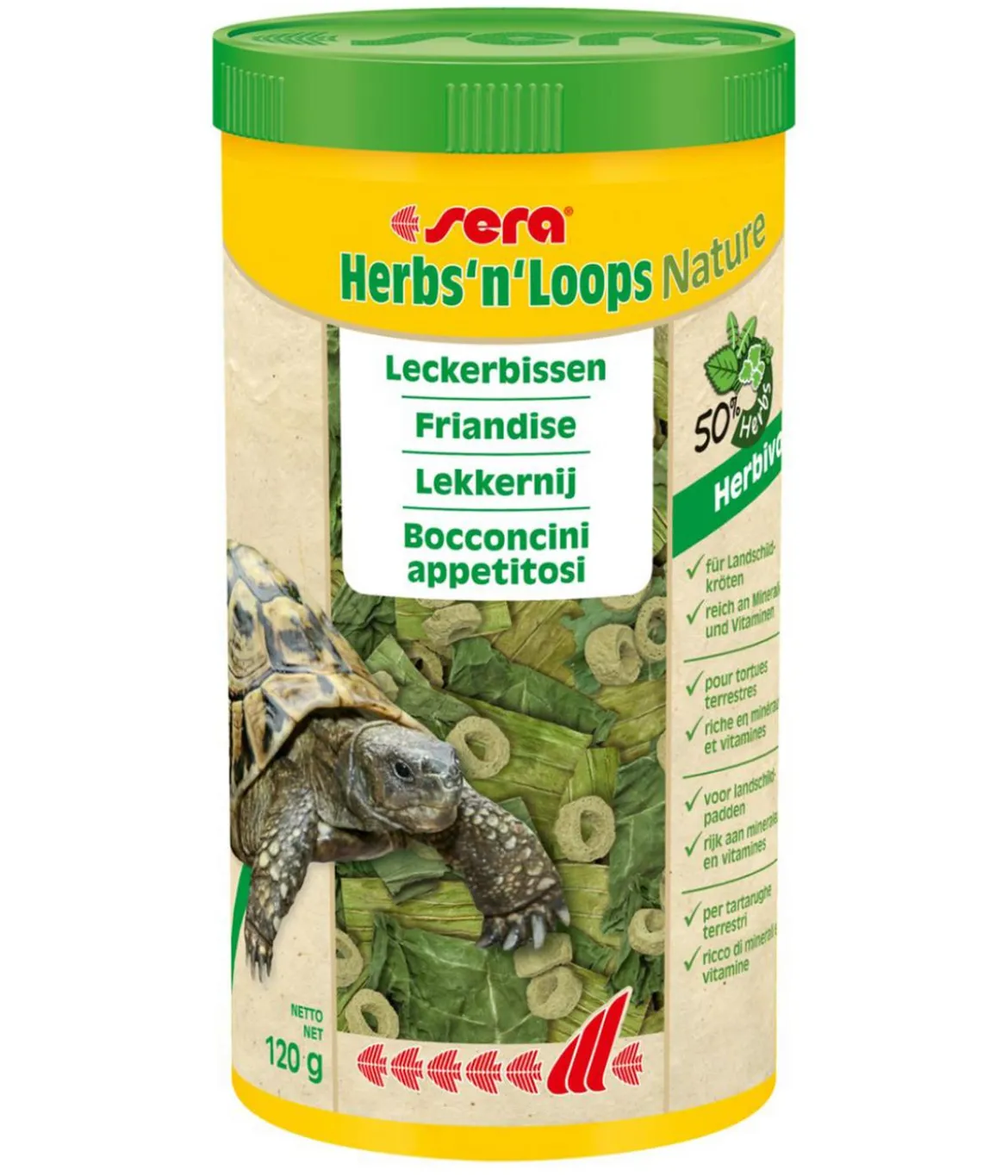 sera Reptilienfutter Herbs'n'Loops Nature