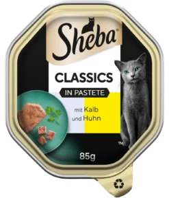 Sheba® Nassfutter für Katzen Classics in Pastete, 22 x 85 g