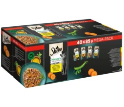 Sheba® Nassfutter für Katzen Nature's Collection in Gelee Multipack Adult, Geflügel Variation, 40 x 85 g