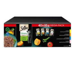 Sheba® Nassfutter für Katzen Nature's Collection in Sauce Multipack Adult, Feine Vielfalt, 40 x 85 g
