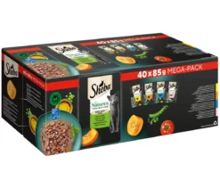 Sheba® Nassfutter für Katzen Nature's Collection in Sauce Multipack Adult, Feine Vielfalt, 40 x 85 g