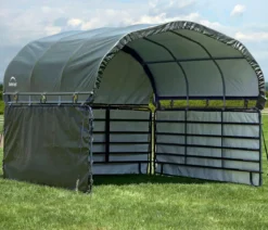 Shelter Logic Erweiterung für Pferdestallüberdachung, ca. B370/H170/T370 cm