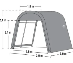 Shelter Logic Foliengerätehaus in-a-Box, ca. B300/H240/T300 cm