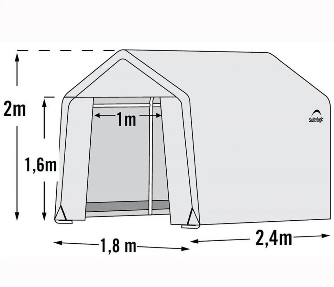 Shelter Logic Gewächshaus, ca. B180/H200/T240 cm