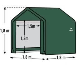 Shelter Logic Zeltgarage Gerätehaus, ca. B180/H180/T180 cm