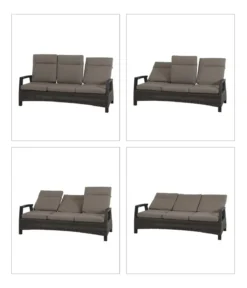 Siena Garden Bank Corido, 103 x 206 x 87 cm