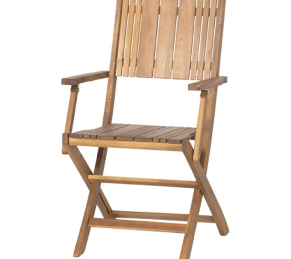 Siena Garden Klappstuhl Falun, mit Armlehnen, ca. B57,5/H50/T88 cm