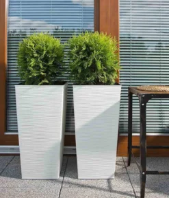 Siena Garden Kunststoff-Säule ECO Nizza, konisch, ca. B30/H57/T30 cm
