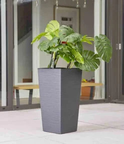 Siena Garden Kunststoff-Säule Eco Nizza, konisch, ca. B40/H75/T40 cm