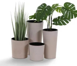 Siena Garden Kunststoff-Topf ECO Locon, konisch, ca. Ø30/H57 cm