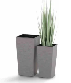 Siena Garden Kunststoff-Topf ECO Nizza, konisch, ca. B25/H46,5/T25 cm