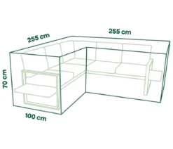 Siena Garden Loungehülle, ca. B255/H255/T70 cm