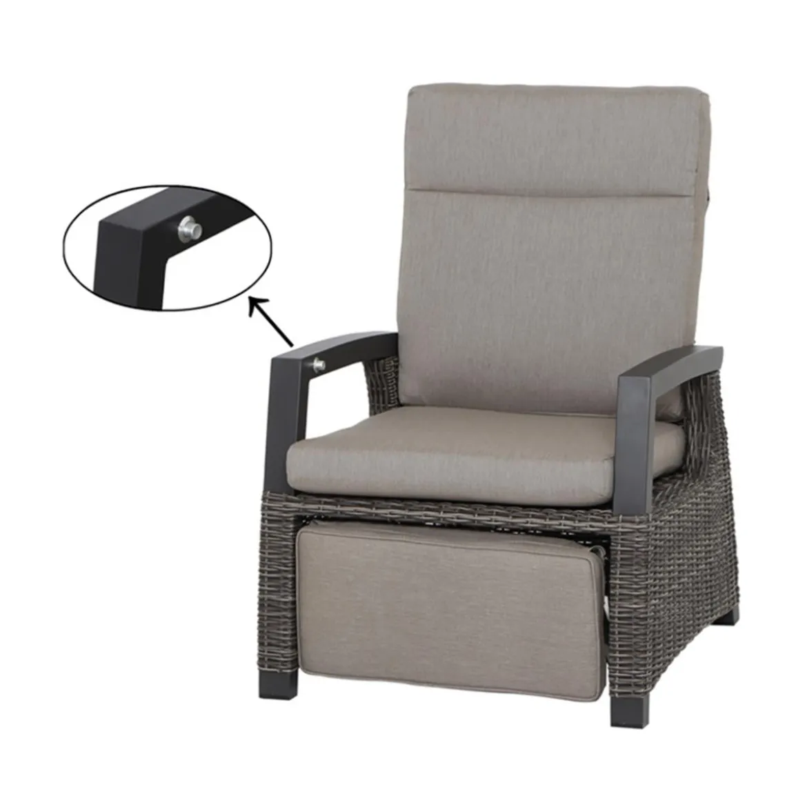 Siena Garden Relaxsessel Corido, ca. B84,5/H103,5/T71 cm