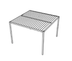 Siena Garden Schattenmanufaktur® Pergola Basis Vivera, ca. B320/H220/T320 cm