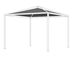 Siena Garden Schattenmanufaktur® Pergola Dachbezug Comuna, ca. B300/T300
