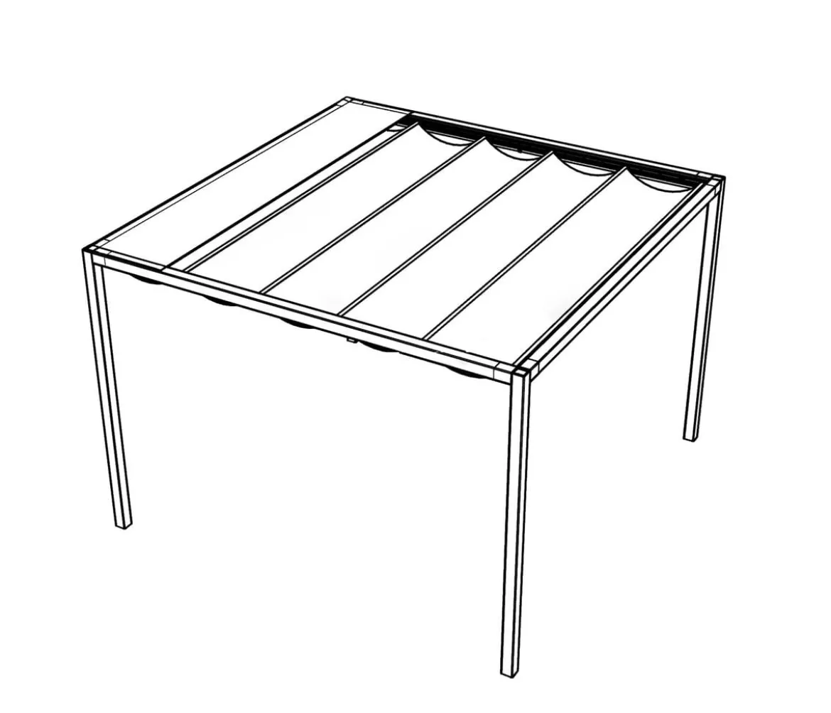 Siena Garden Schattenmanufaktur® Pergola Basis Libera, ca. B315/H217/T315 cm