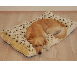 SILVIO design Hundebett Silvio mit Pfotenmuster, rechteckig