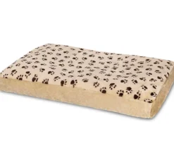SILVIO design Hundebett Silvio mit Pfotenmuster, rechteckig