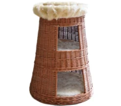 Silvio Design Katzenhöhle Doppel-Korbturm