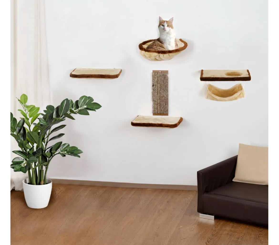 Silvio Design Katzen Kletterwand 6-teilig