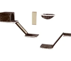 Silvio Design Katzen-Kletterwand, 8-teilig