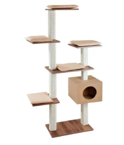 Silvio Design Kratzbaum Cosy Walnuss, 175 cm