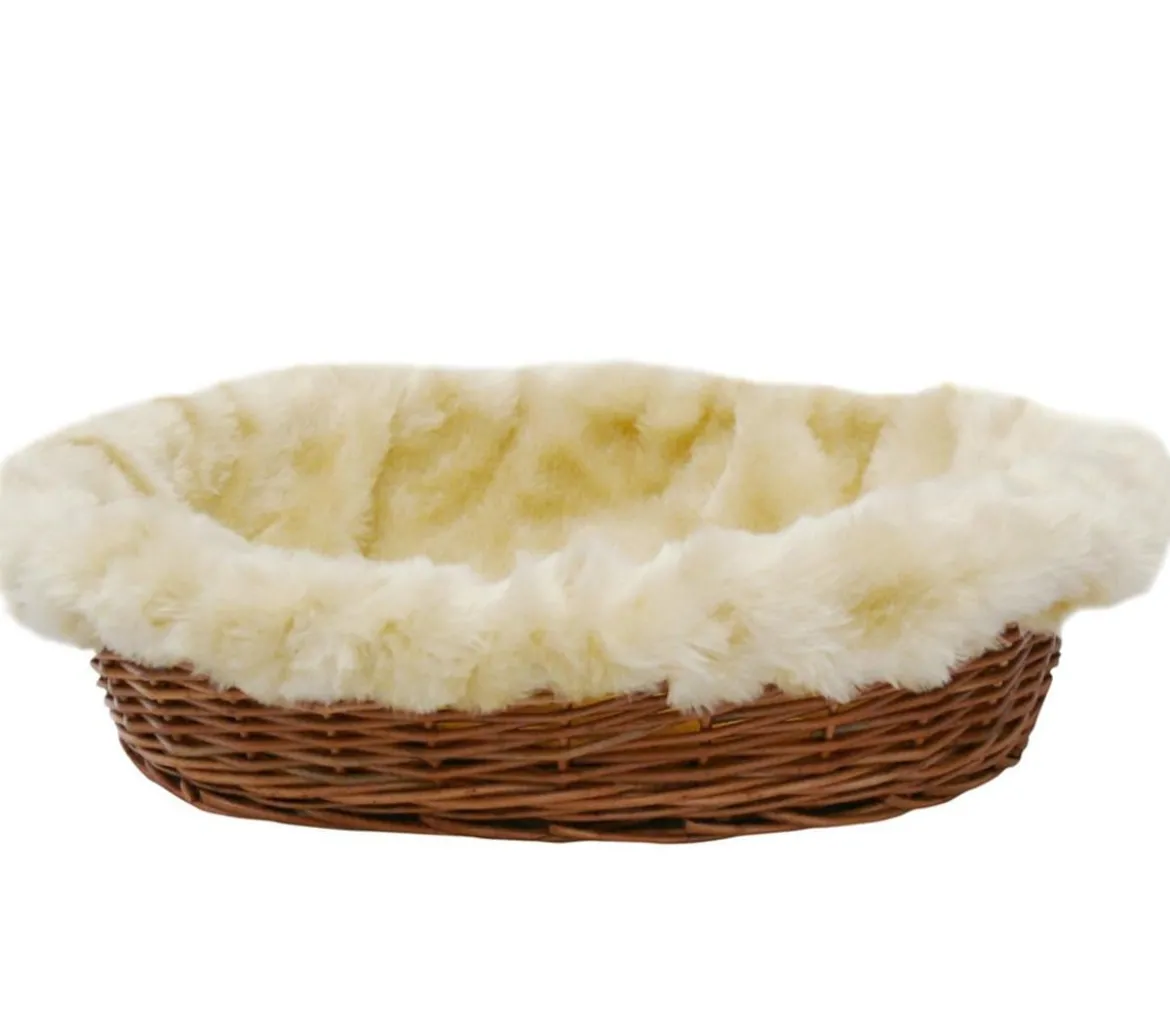 Silvio Design Ruhekorb mit Bezug, Katzenbett/Hundebett, oval