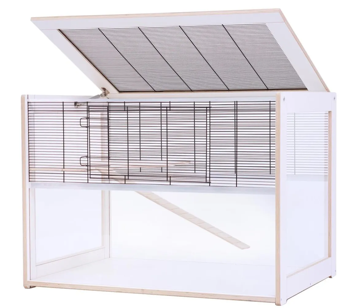 Skyline Nagerheim Lima 80 Basic, schwarz/weiß, ca. B83/H60/T60 cm