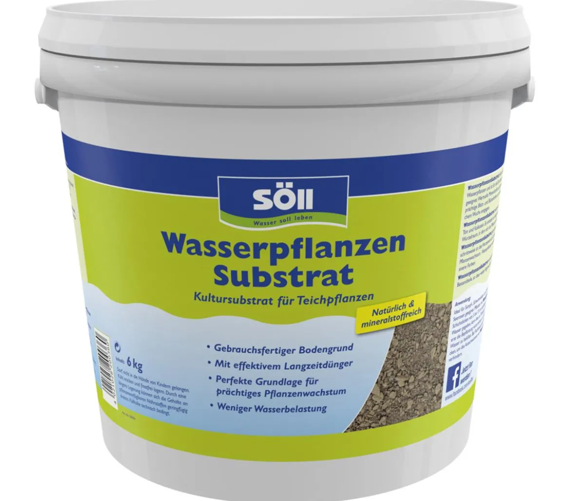 Söll Wasserpflanzen Substrat für Teichpflanzen, 6 kg