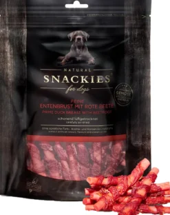 SNACKIES® Hundesnack Entenbrust mit Rote Beete