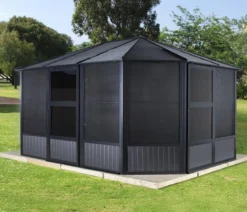 Sojag Outdoor-Pavillon Kaltwintergarten Charleston 1212, ca. B383,6/H280,9/T383,6 cm