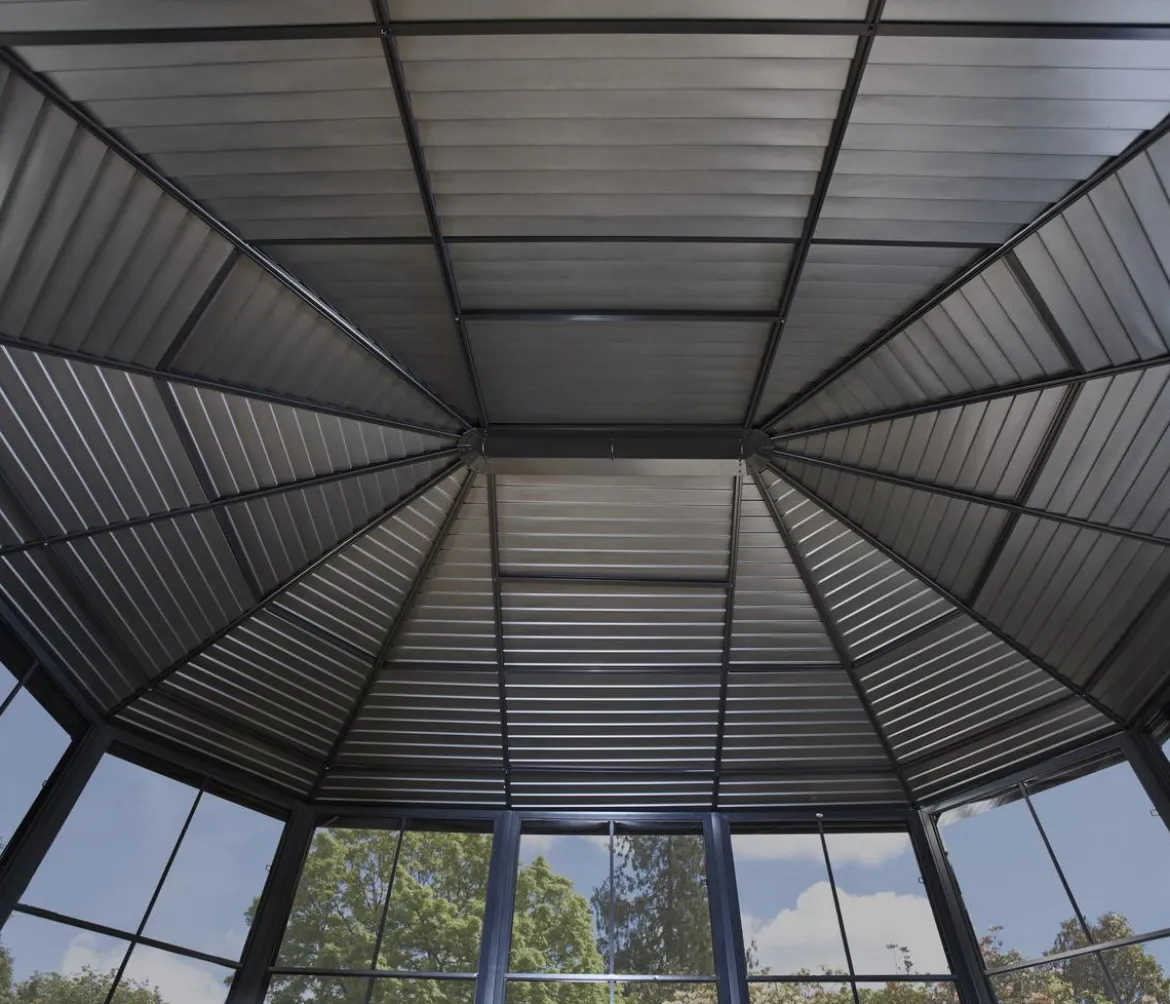 Sojag Outdoor-Pavillon Kaltwintergarten Charleston 1212, ca. B383,6/H280,9/T383,6 cm