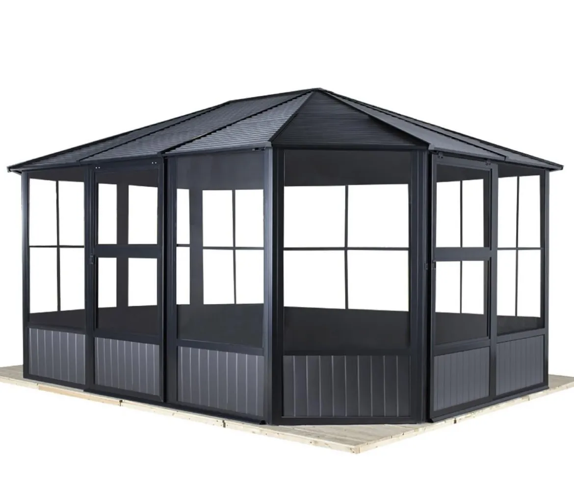 Sojag Outdoor-Pavillon Kaltwintergarten Charleston 1215, ca. B488,6/H280,9/T383,6 cm