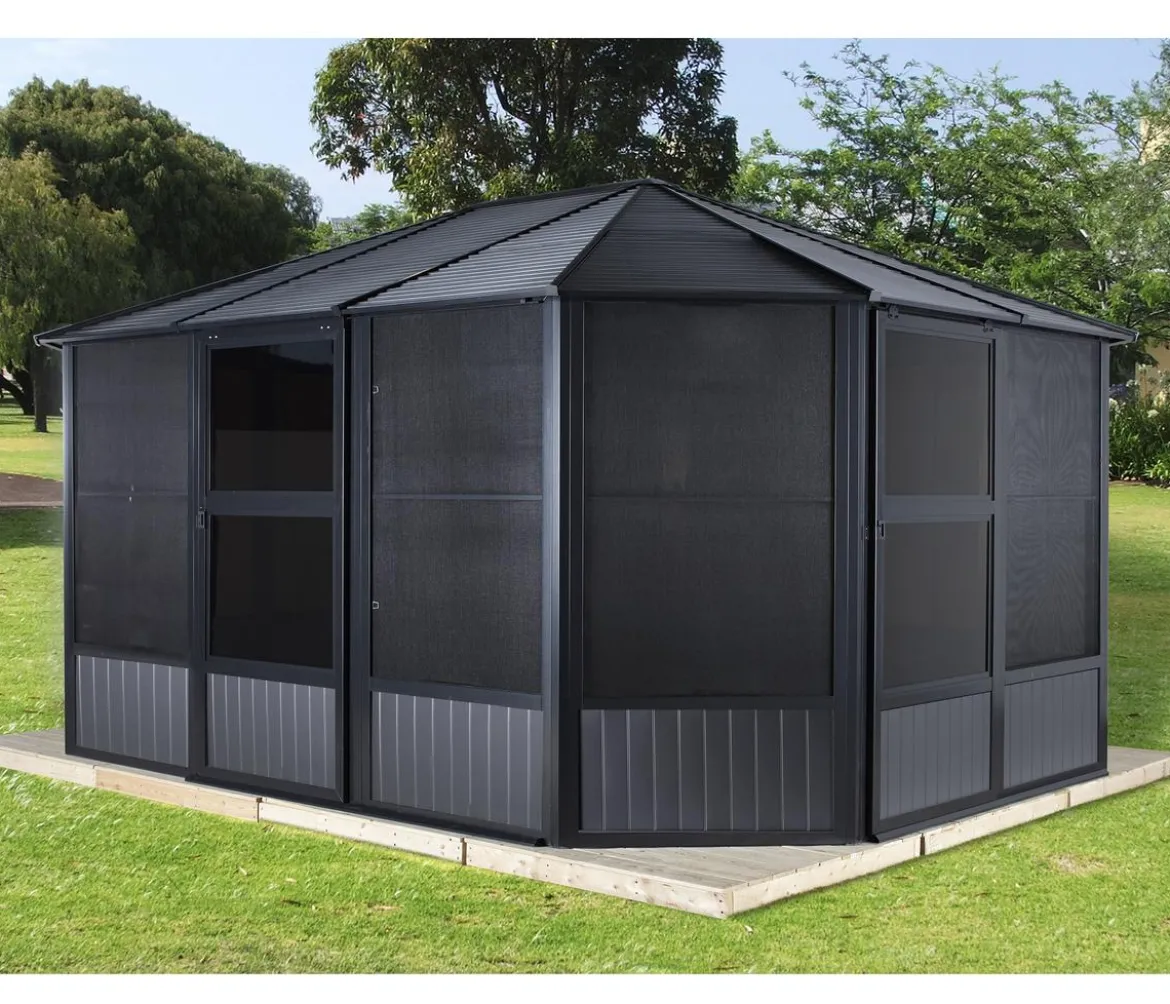 Sojag Outdoor-Pavillon Kaltwintergarten Charleston 1215, ca. B488,6/H280,9/T383,6 cm