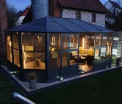 Sojag Outdoor-Pavillon Kaltwintergarten Charleston 1215, ca. B488,6/H280,9/T383,6 cm