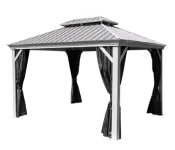 Sojag Outdoor-Pavillon Messina 1216, inkl. Moskitonetz champagner, ca. B483/H307,1/T363 cm