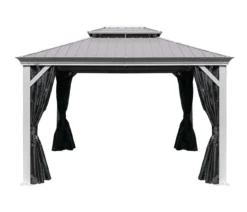 Sojag Outdoor-Pavillon Messina 1216, inkl. Moskitonetz champagner, ca. B483/H307,1/T363 cm