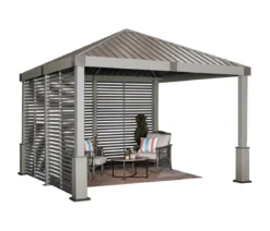 Sojag Pavillon Nanda 12x12, inkl. Seitenwand, ca. B363/H313,2/T363 cm